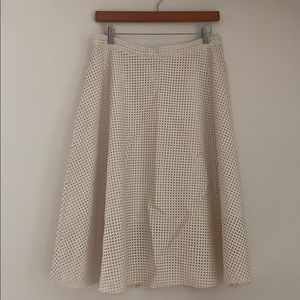Pleather Midi Brunch Skirt